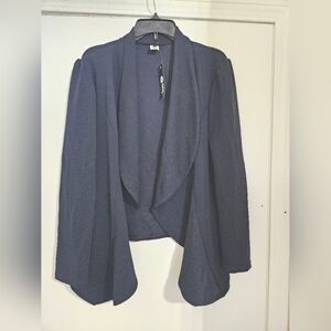 Draped blazer navy